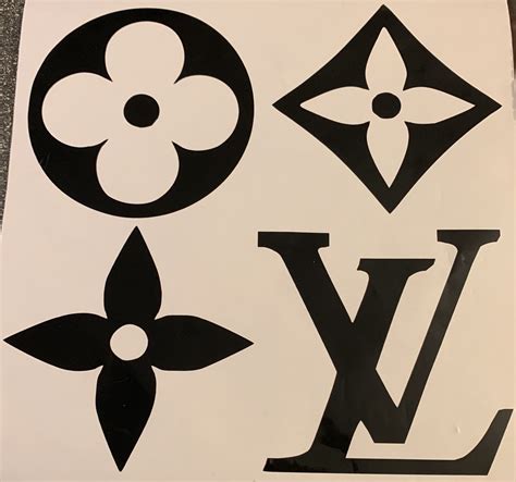 lv stencil sticker